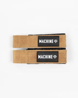 Sahara Tan Premium Leather Lifting Straps