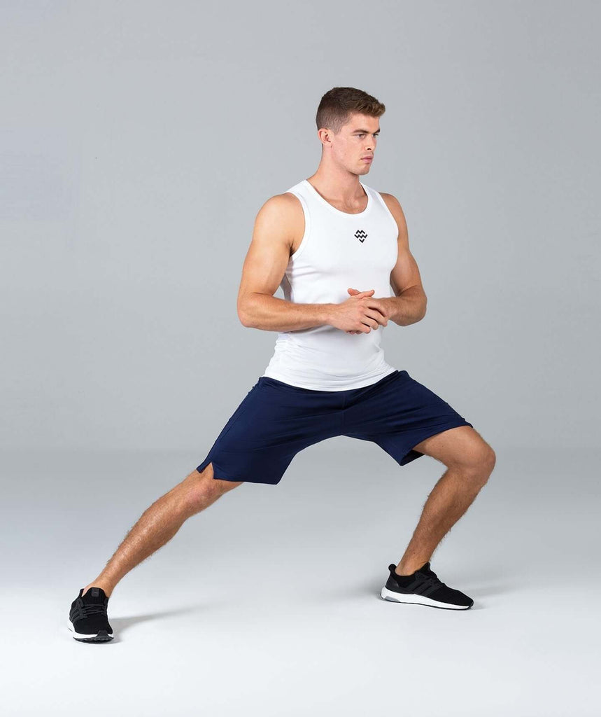 10 Inch Sports Shorts (Navy) - Machine Fitness