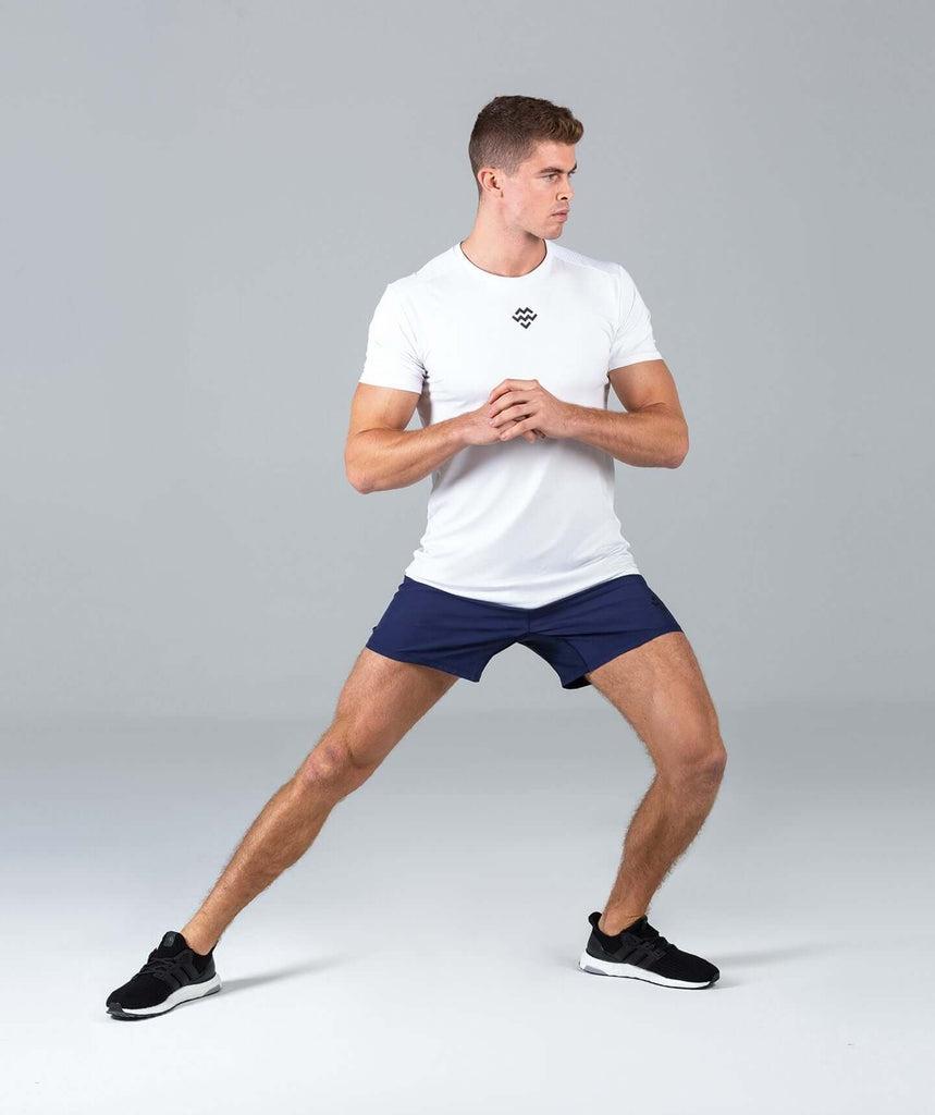 6 Inch Sports Shorts (Navy) - Machine Fitness