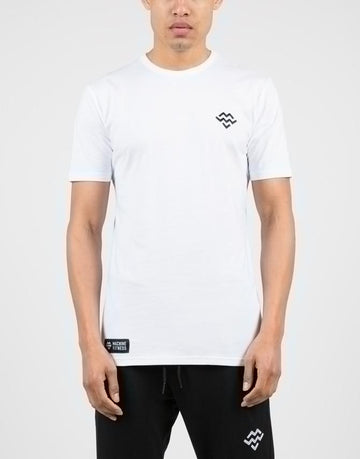 Classic Fitted T-Shirt (white/black) - Machine Fitness
