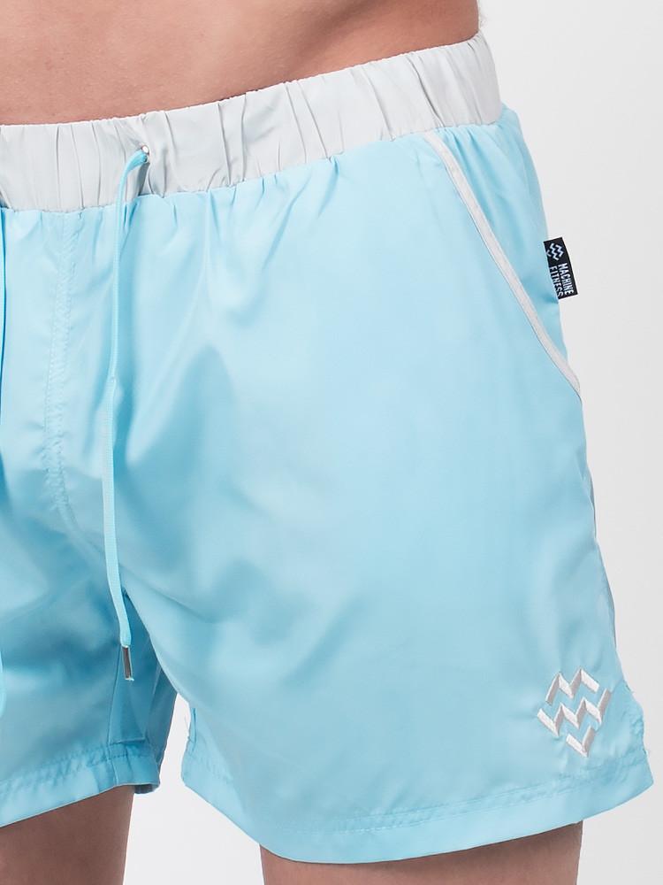 Desire Mid-Length Swim/Beach Shorts (Baby Blue) - Machine Fitness