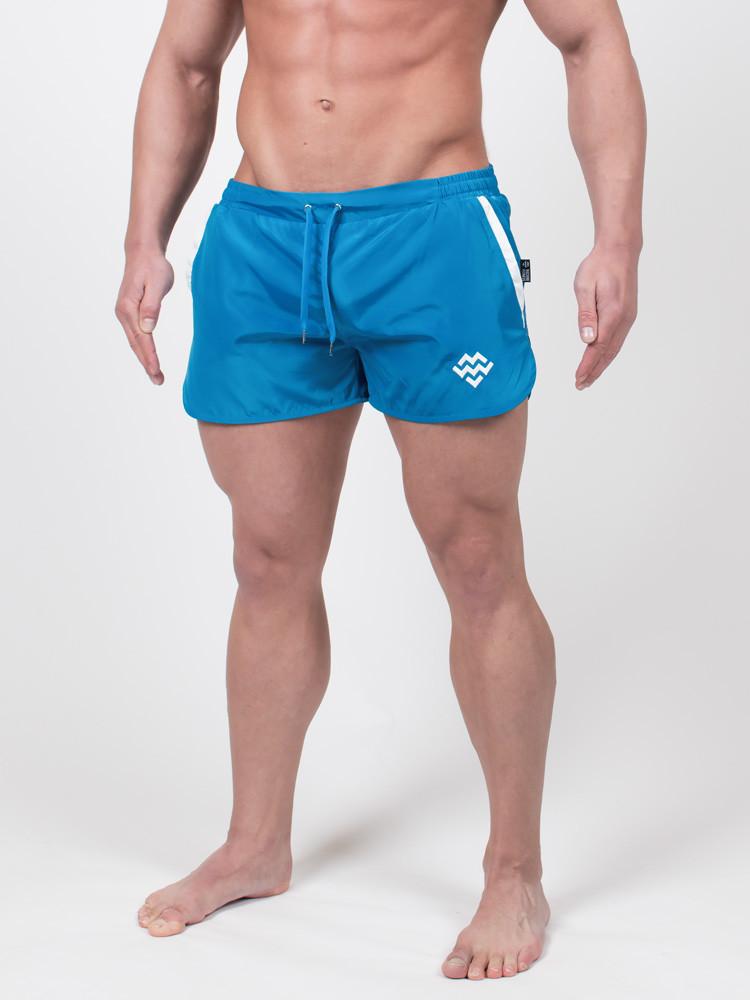 Desire Short Length Swim/Beach Shorts (Aqua) - Machine Fitness