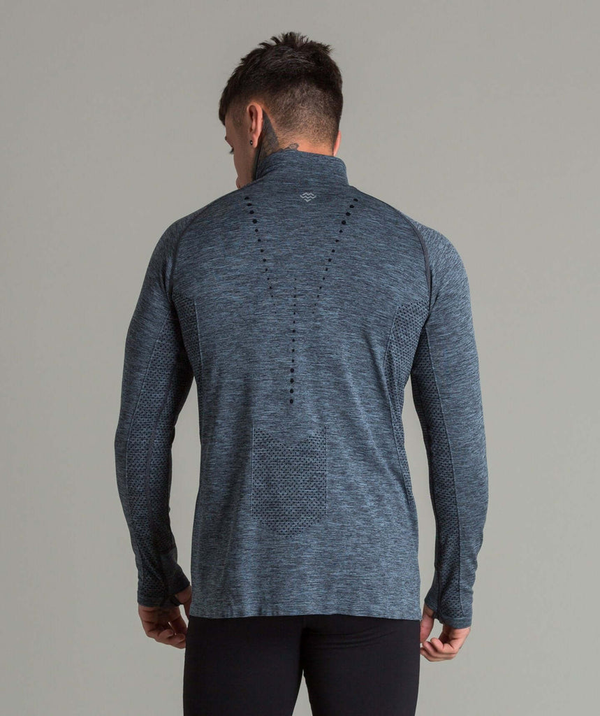 Exo-Knit 1/4 Zip Pullover (Charcoal/Black) - Machine Fitness