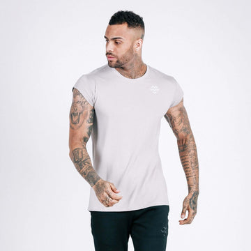 Flow Capped Sleeve T-Shirt (Stone) - Machine Fitness