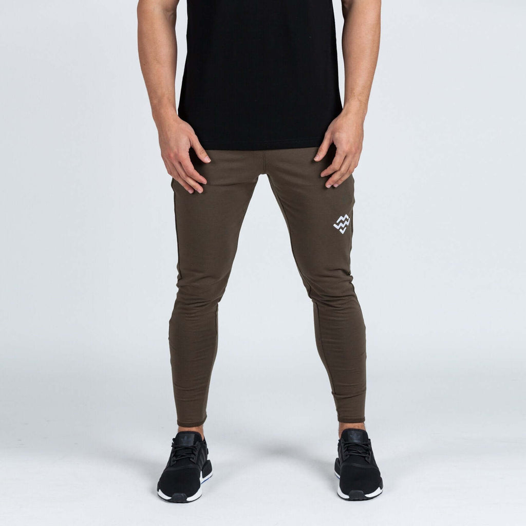 Intensity Fitted Tapered Bottoms (Khaki) - Machine Fitness