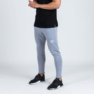 Intensity Fitted Tapered Bottoms (Marl Grey) - Machine Fitness