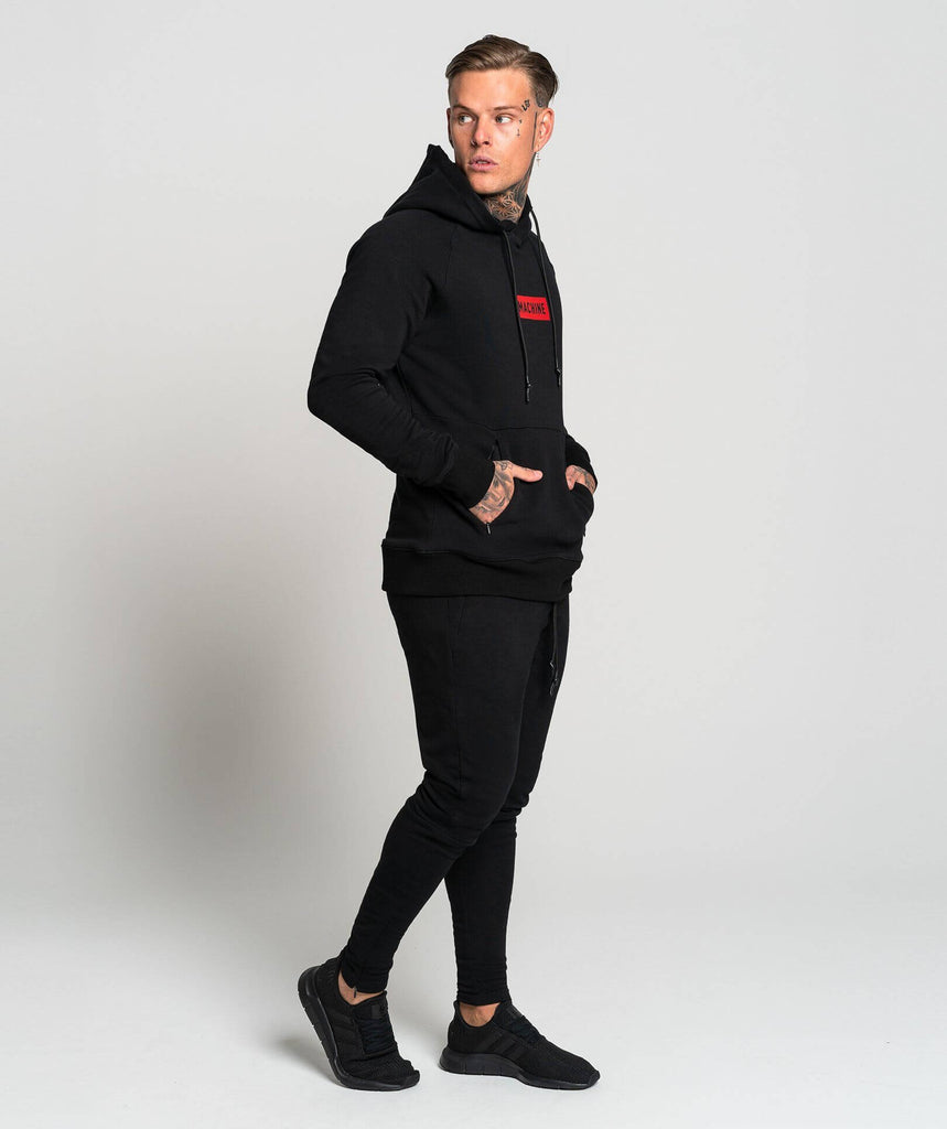 Pursuit Stampd Pullover (Black/Red) - Machine Fitness