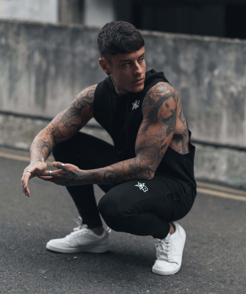 Rated Cut-Off Hoodie (Black) - Machine Fitness