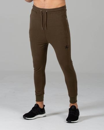 Rated Fitted Tapered Joggers (Khaki) - Machine Fitness