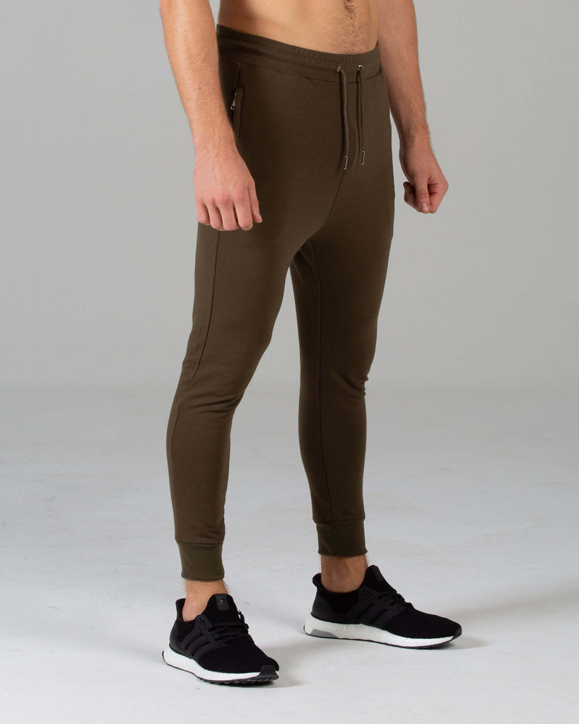 Rated Fitted Tapered Joggers (Khaki) - Machine Fitness