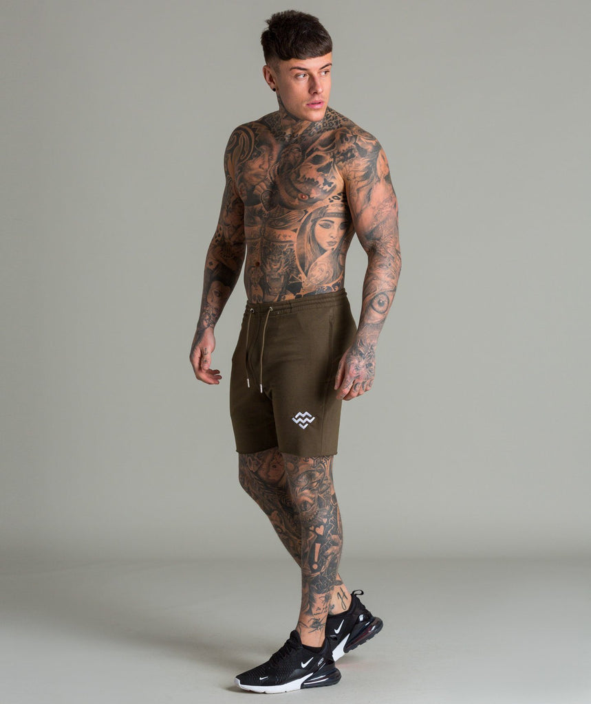 Raw Cut Intensity Shorts (Khaki) - Machine Fitness