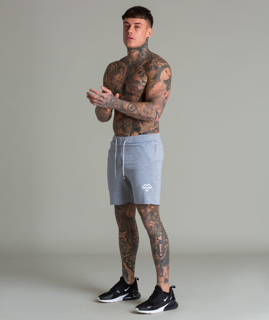 Raw Cut Intensity Shorts (Marl Grey) - Machine Fitness