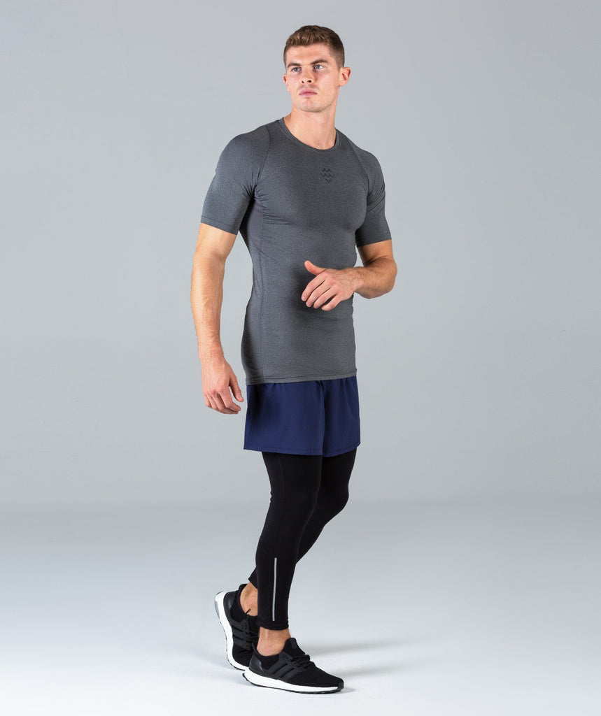 Rush Base Layer Short Sleeve (Grey) - Machine Fitness