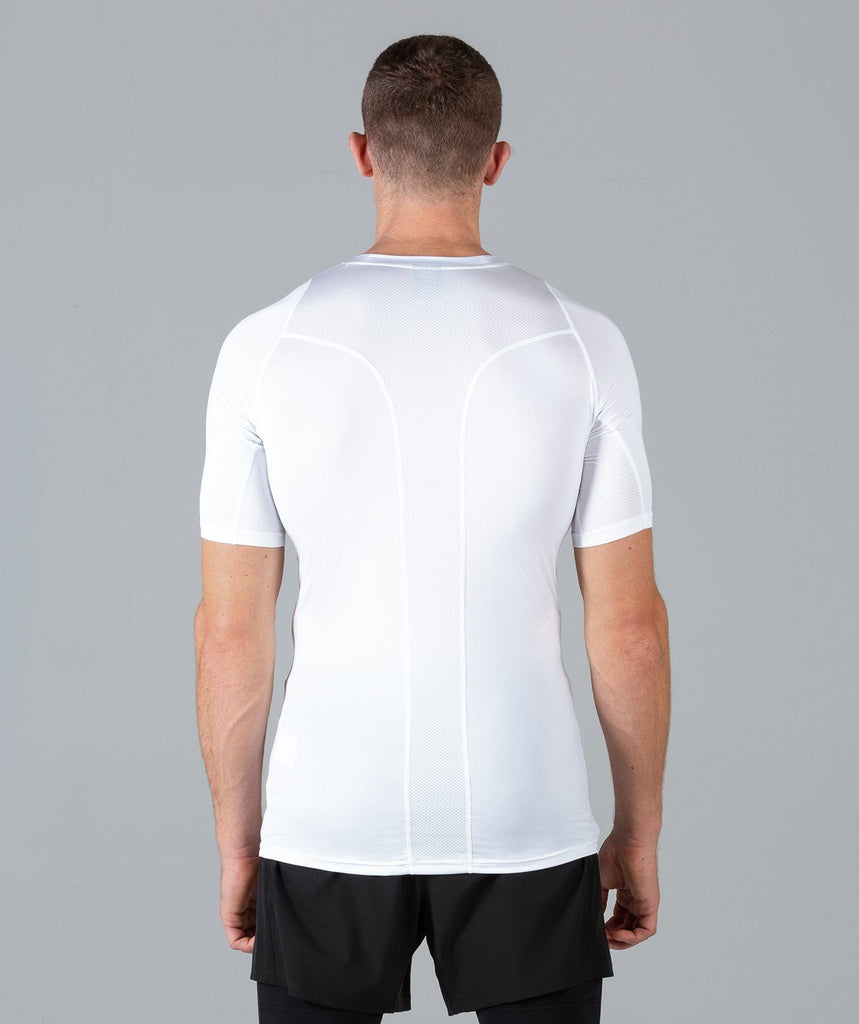 Rush Base Layer Short Sleeve (White) - Machine Fitness