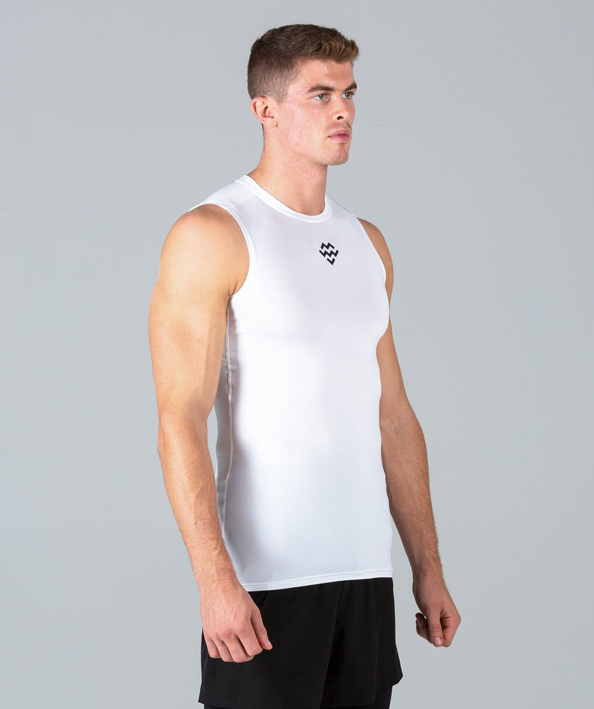 Rush Base Layer Tank (White) - Machine Fitness