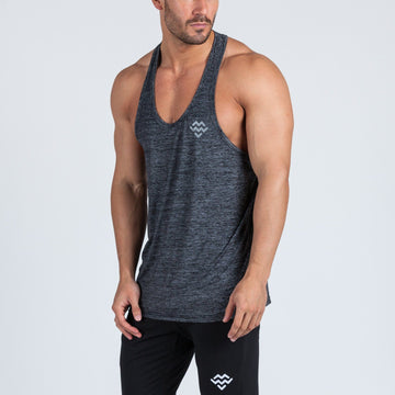 Rush Stringer Vest (Charcoal) - Machine Fitness