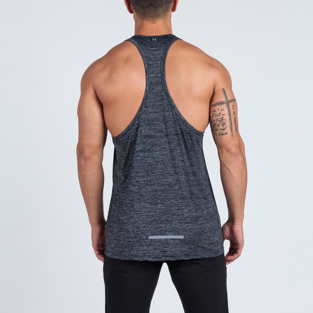 Rush Stringer Vest (Charcoal) - Machine Fitness