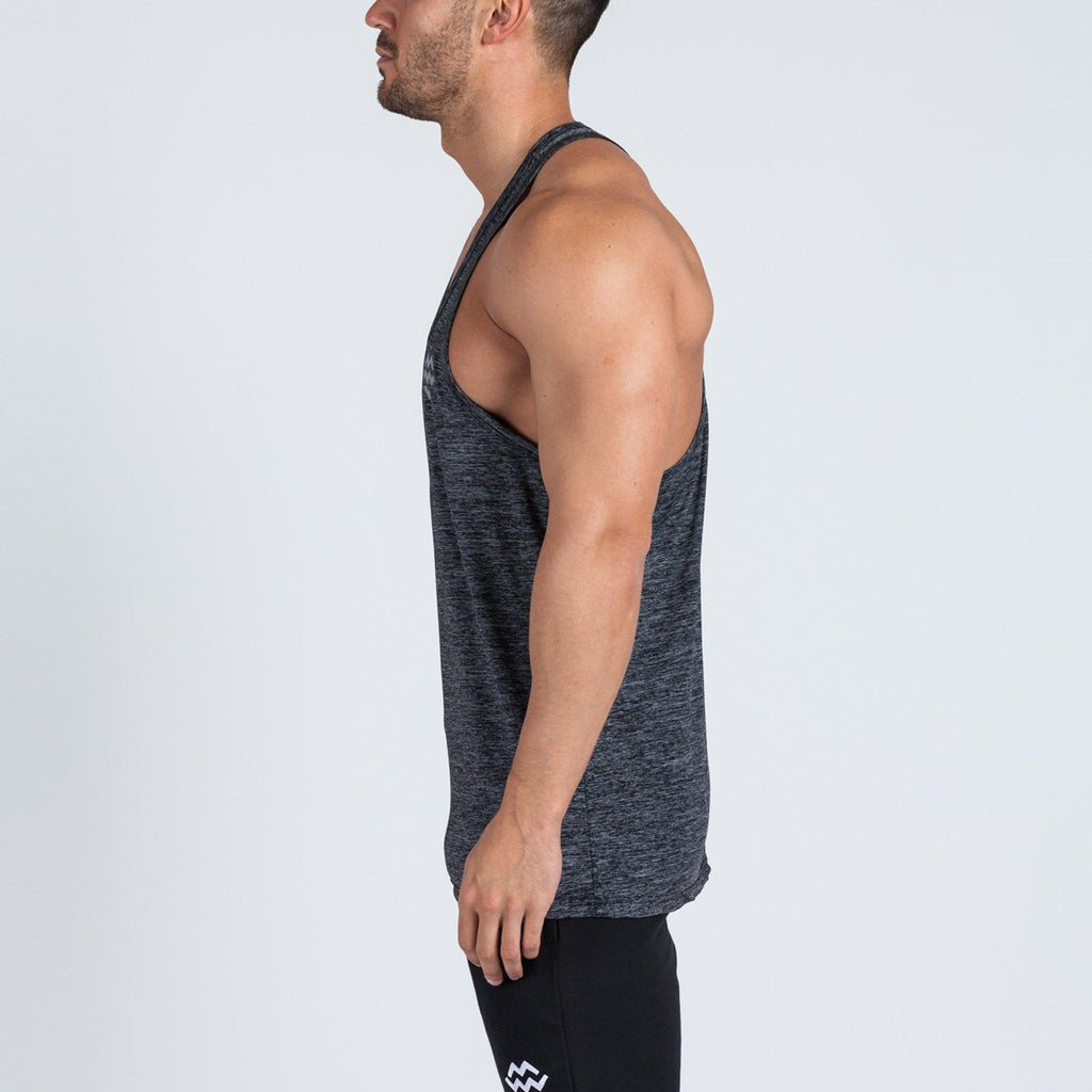 Rush Stringer Vest (Charcoal) - Machine Fitness