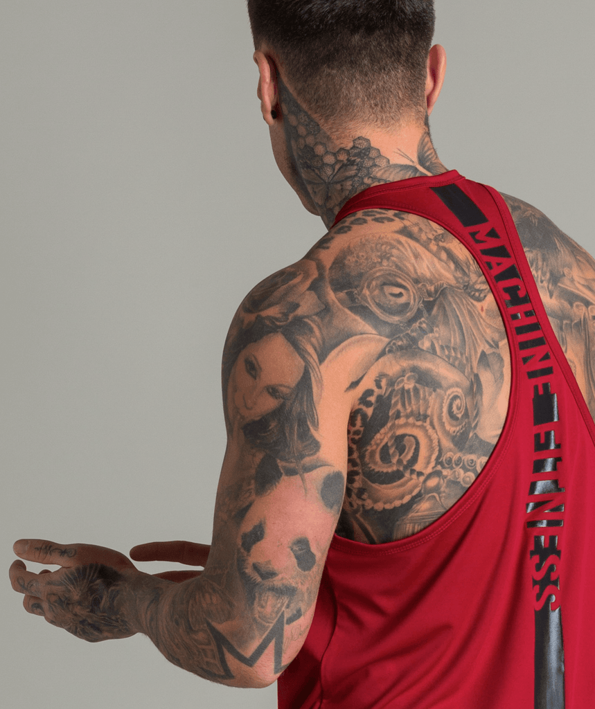 Strike Stringer Vest (Burgundy) - Machine Fitness