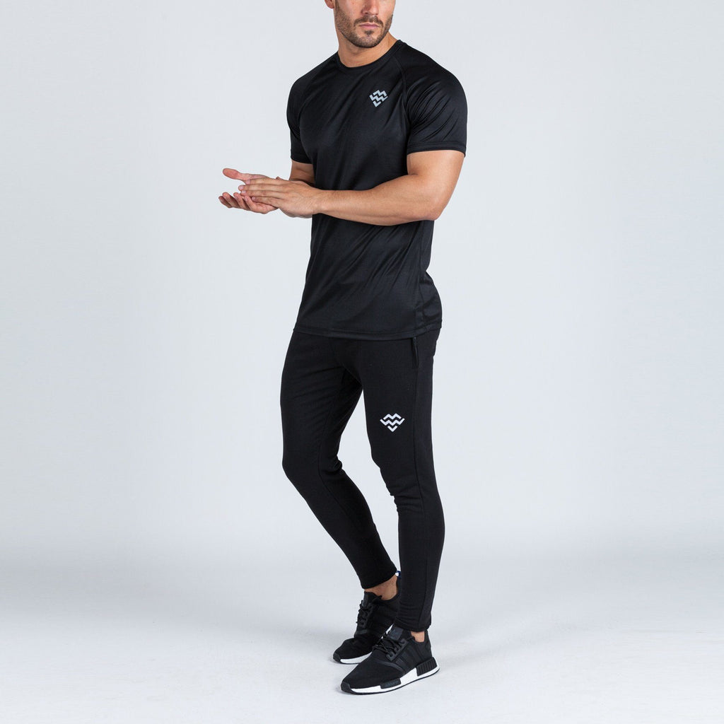Strike T-Shirt (Black/Grey) - Machine Fitness