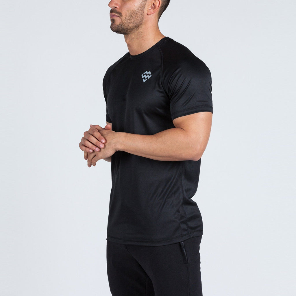Strike T-Shirt (Black/Grey) - Machine Fitness
