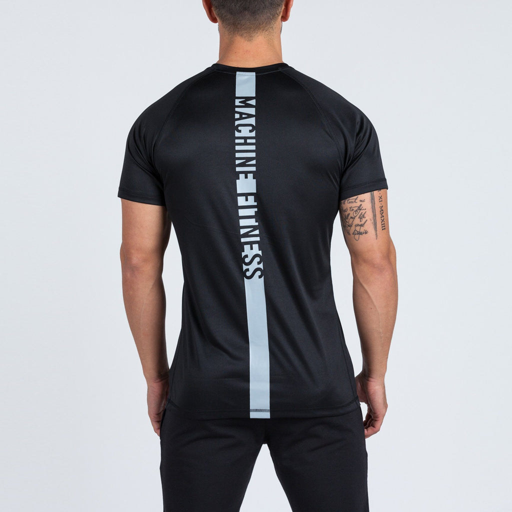 Strike T-Shirt (Black/Grey) - Machine Fitness