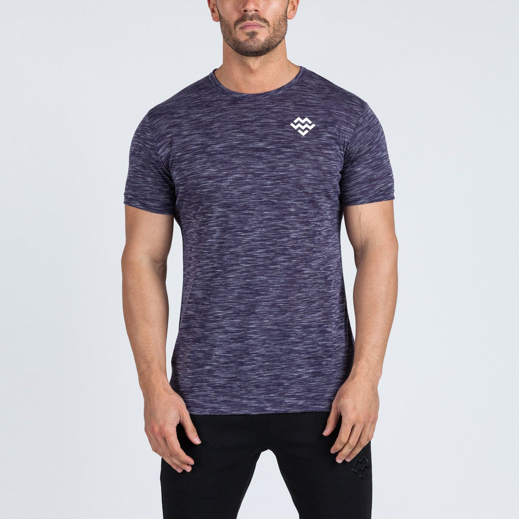 V2 Futura Mens T-Shirt Small Logo (Deep Purple) - Machine Fitness