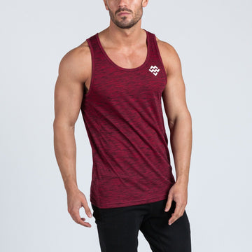 V2 Futura Small Logo Branded Tank (Burgundy/Black Slub) - Machine Fitness