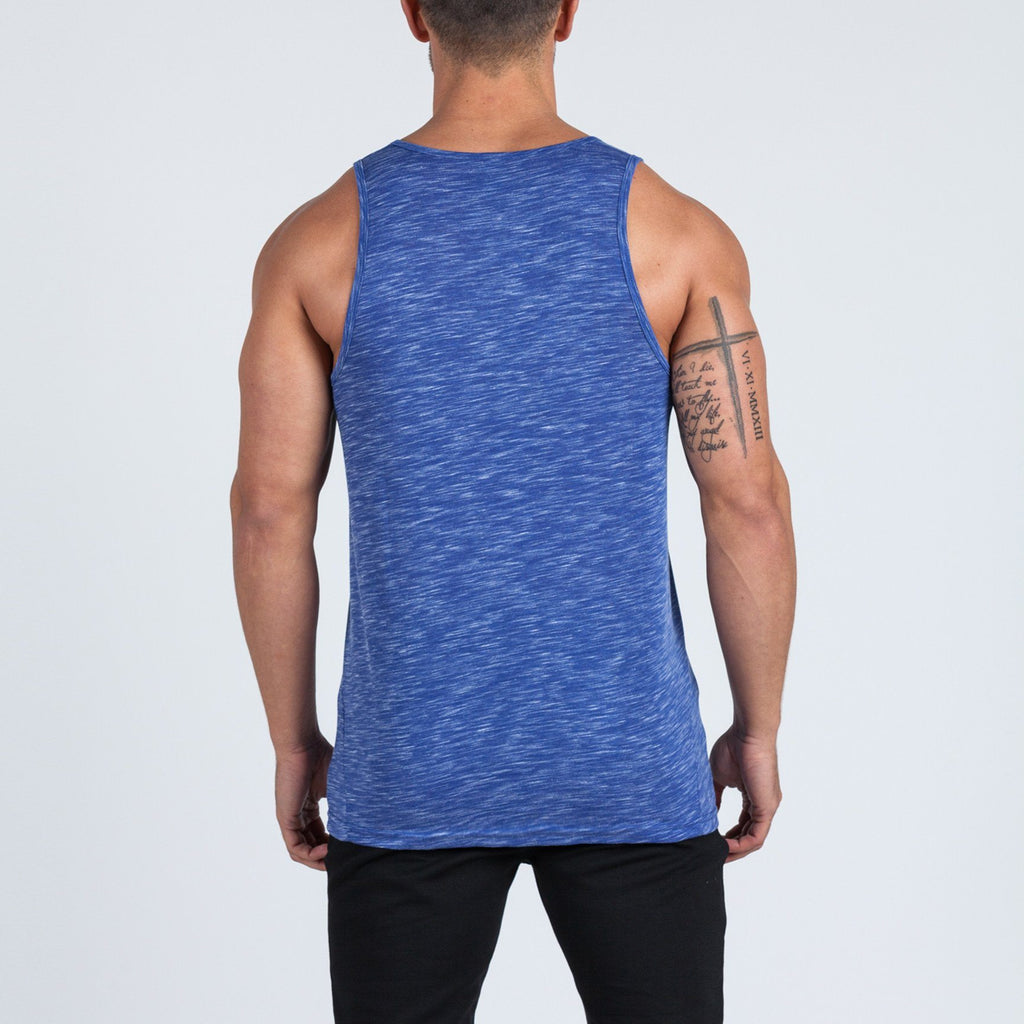 V2 Futura Small Logo Branded Tank (Sapphire Blue Slub) - Machine Fitness