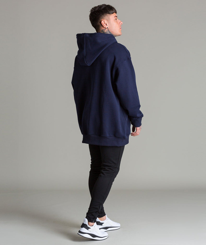 Warm Up Oversized Hoodie (Navy) - Machine Fitness